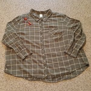 Plus size Terra & Sky plaid top